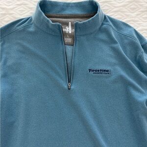 Firestone CC Johnnie-O Blue Quarter-Zip - Large